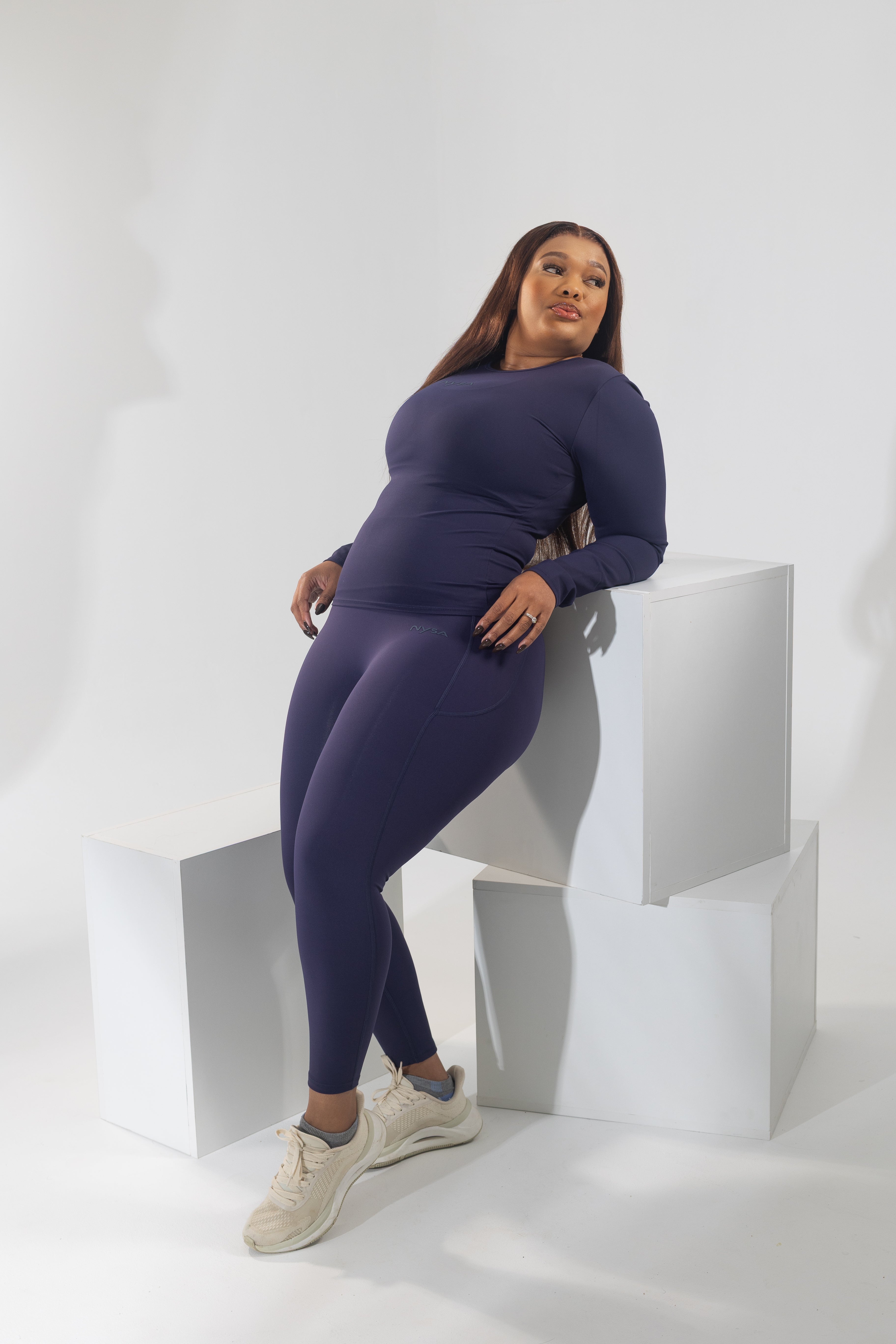 NYSA Essential Leggings with Pocket - Navy