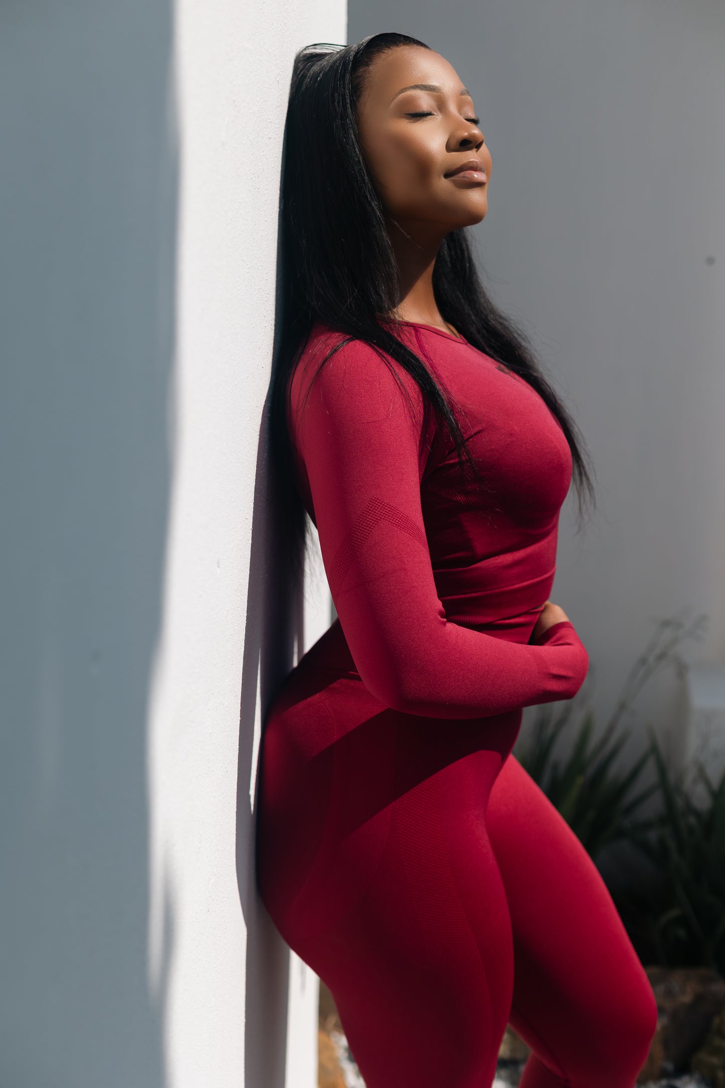ScrunchLift Bum Contour Leggings - Cherry