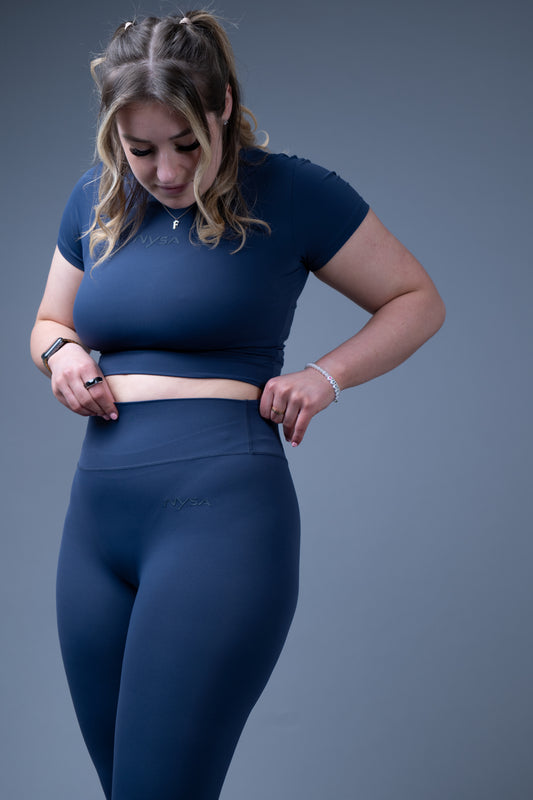 NoTrace Leggings - Pebble Blue