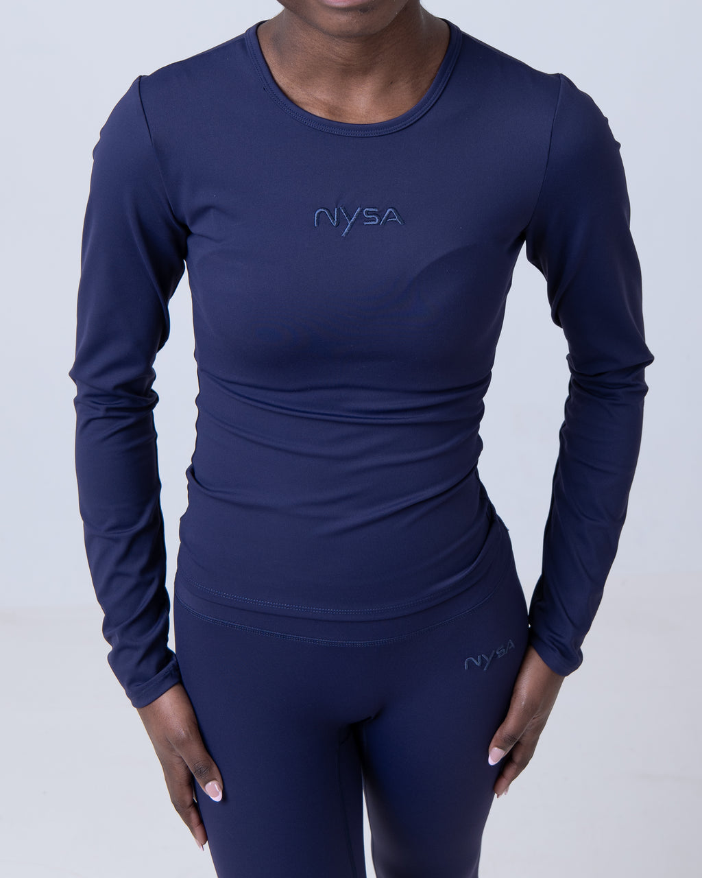 NYSA Essential Long Tee - Navy