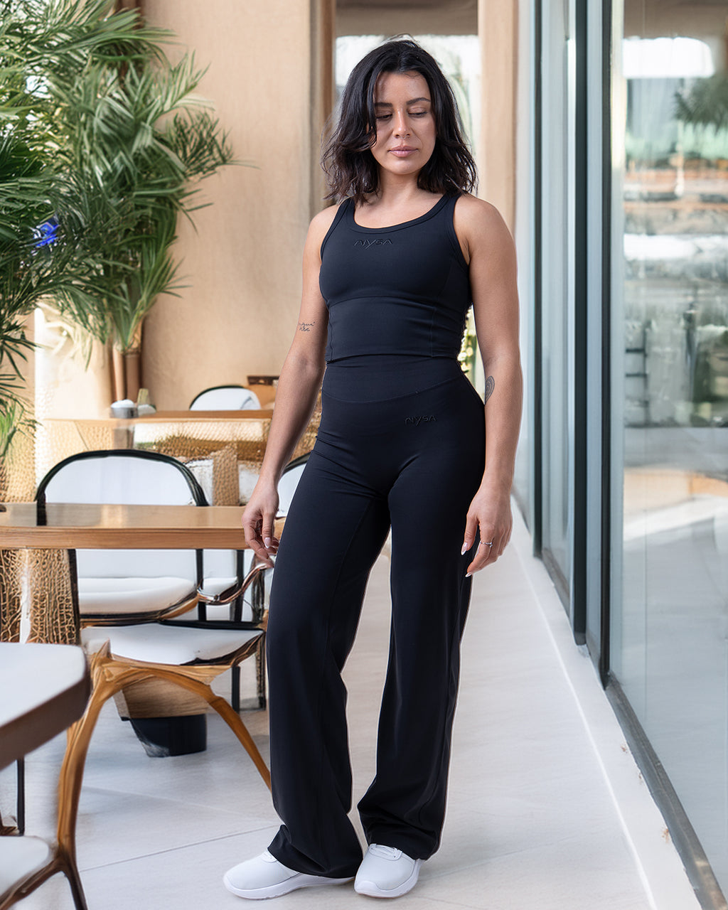 Straight Leg Flared Leggings